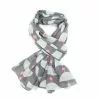 Pure Fashions Retro Shapes Grey Scarf
