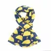 Pure Fashions Retro Shapes Scarf Navy & Yellow