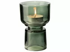 My Gifts Trade (Music Exchange Manchester Ltd) Candle Holder Green Smooth Glass -Prints shop 3170007 2