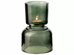 My Gifts Trade (Music Exchange Manchester Ltd) Candle Holder Green Smooth Glass -Prints shop 3170007 3