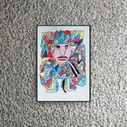 Hand-finished Pearly King Screen Print From Hart Club