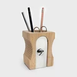 Suck UK Ltd Light Wood Sharpener Desk Tidy