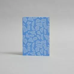 Ola Studio Limited Blue Patterned Akari Card By Ola