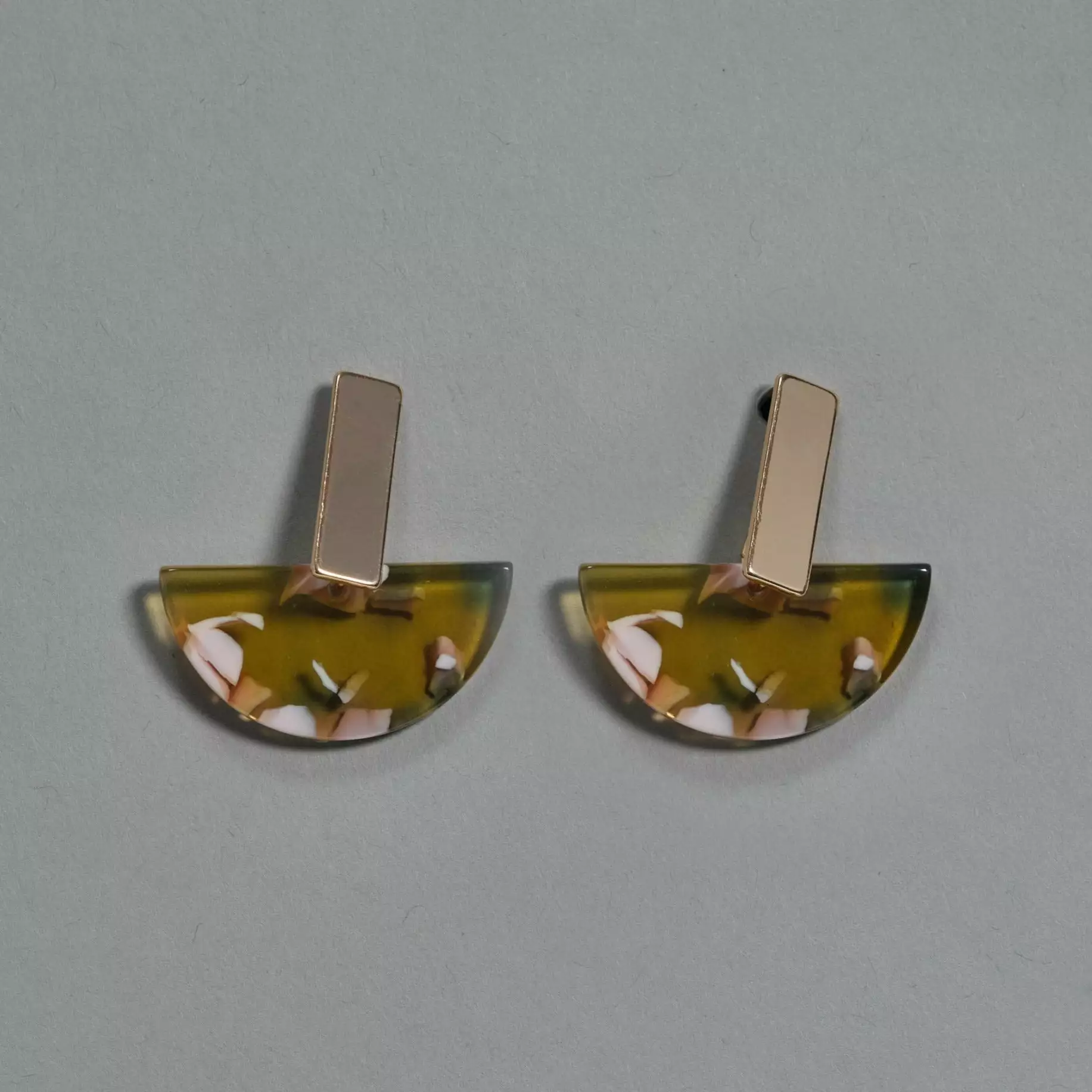 Big Metal Ltd Florentine Half Disc Earrings 3 Big Metal Ltd Florentine Half Disc Earrings