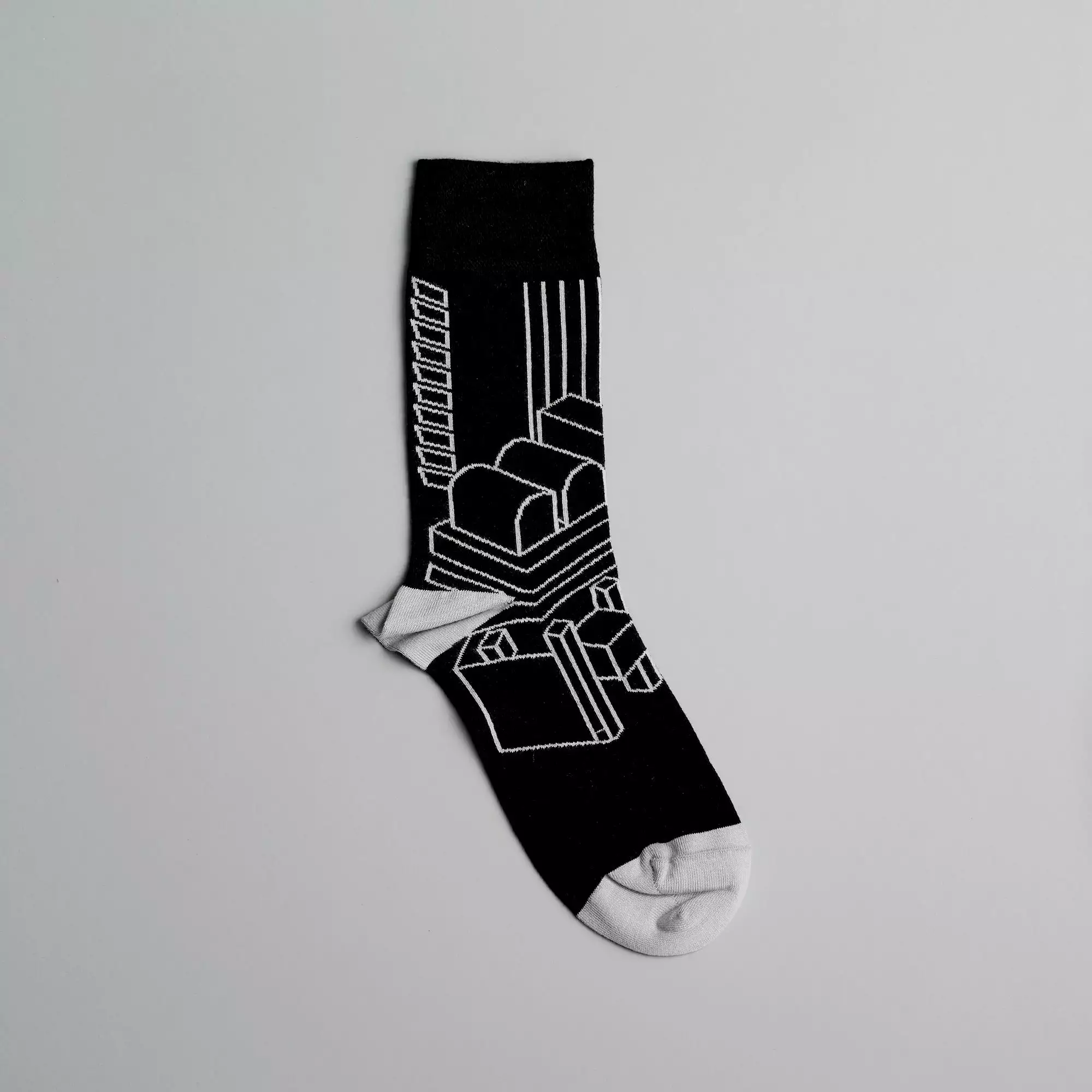Look Mate London Ltd. Barbican Architecture Collection Socks: Black 5 Look Mate London Ltd. Barbican Architecture Collection Socks: Black - Image 3