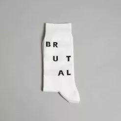 Look Mate London Ltd. White Brutal Socks