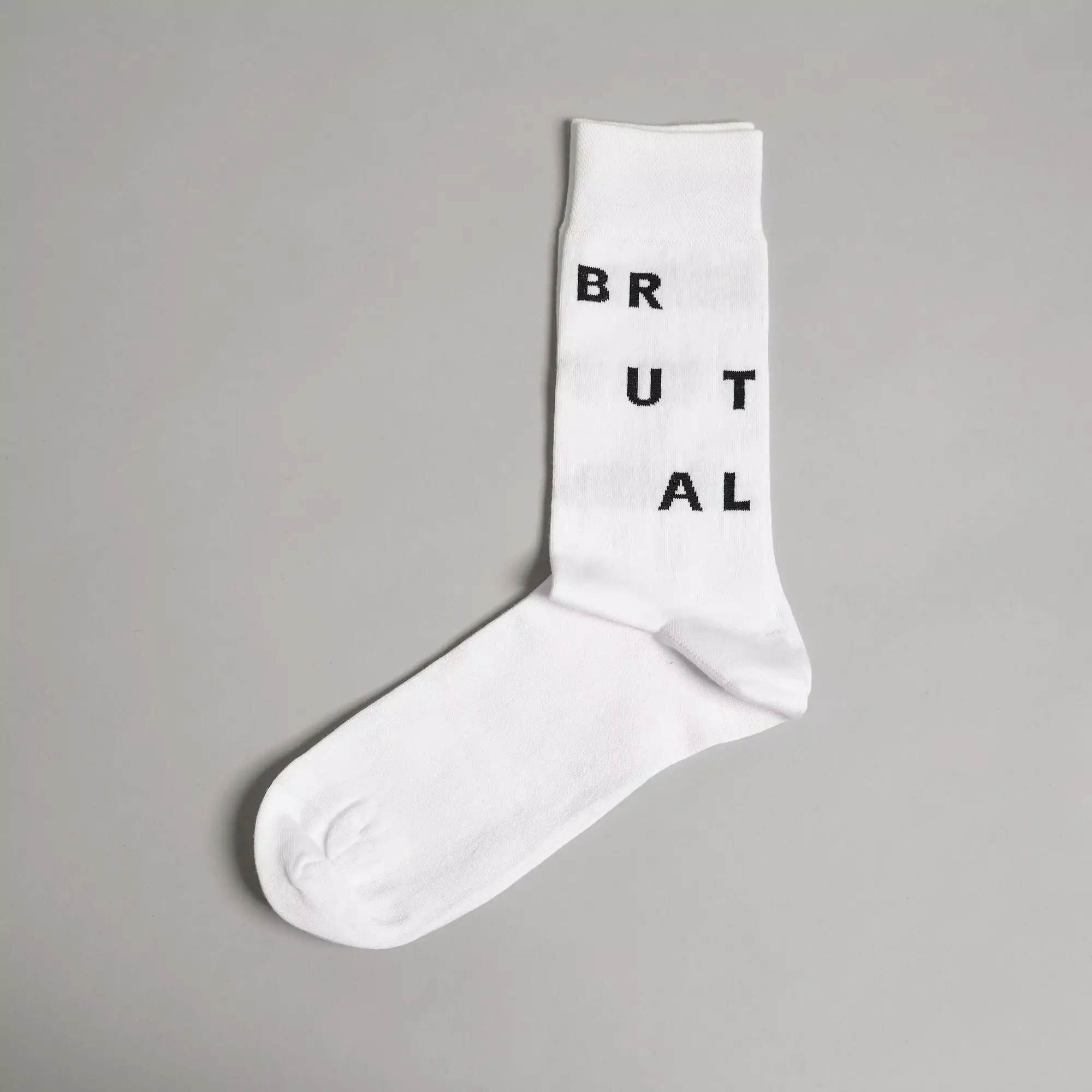 Look Mate London Ltd. White Brutal Socks 4 Look Mate London Ltd. White Brutal Socks - Image 2