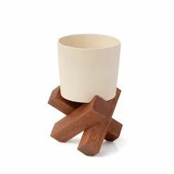 Desmond Lim Studio Small Sarang Pot With Stand 7 Desmond Lim Studio Small Sarang Pot With Stand -Prints shop DL SR SR1030 WhiteBG