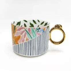 5025 Lifestyle T/a House Of Disaster Eden Stripes Ceramic Mug