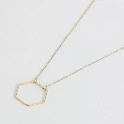 Big Metal Ltd Evi Hexagon Necklace