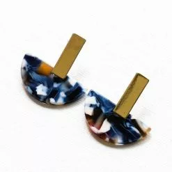 Big Metal Ltd Florentine Half Disc Earrings 7 Big Metal Ltd Florentine Half Disc Earrings -Prints shop Florentineearrings2