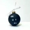 Partridge Peartree Production Ltd Barbican Brutal Black Glass Bauble