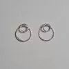 Otis Jaxon Ltd. Silver Hoop Ear Jackets By Otis Jaxon