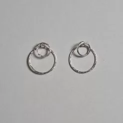 Otis Jaxon Ltd. Silver Hoop Ear Jackets By Otis Jaxon