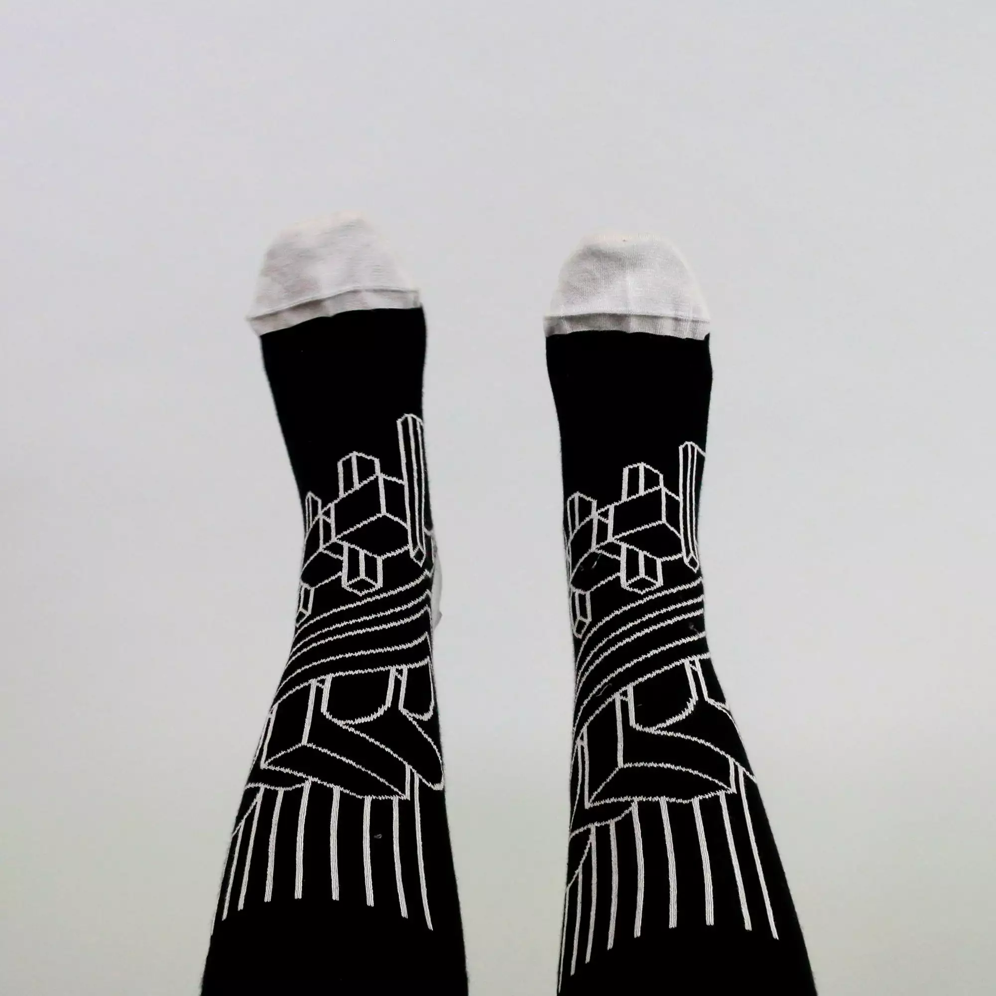 Look Mate London Ltd. Barbican Architecture Collection Socks: Black 6 Look Mate London Ltd. Barbican Architecture Collection Socks: Black - Image 4