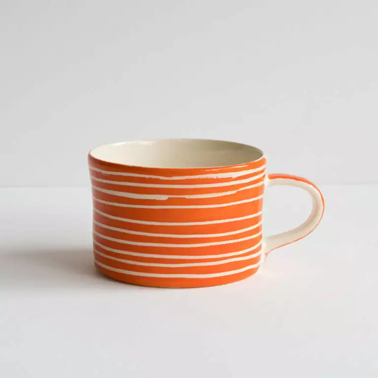 The Handmade Company T/a Musango Mugs Sgraffito Striped Ceramic Mug 4 The Handmade Company T/a Musango Mugs Sgraffito Striped Ceramic Mug - Image 2