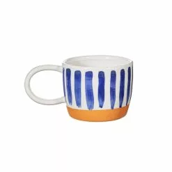 RJB Stone Ltd T/a Sass & Belle Paros Blue Stripe Ceramic Mug