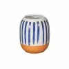 RJB Stone Ltd T/a Sass & Belle Paros Blue Stripe Small Vase