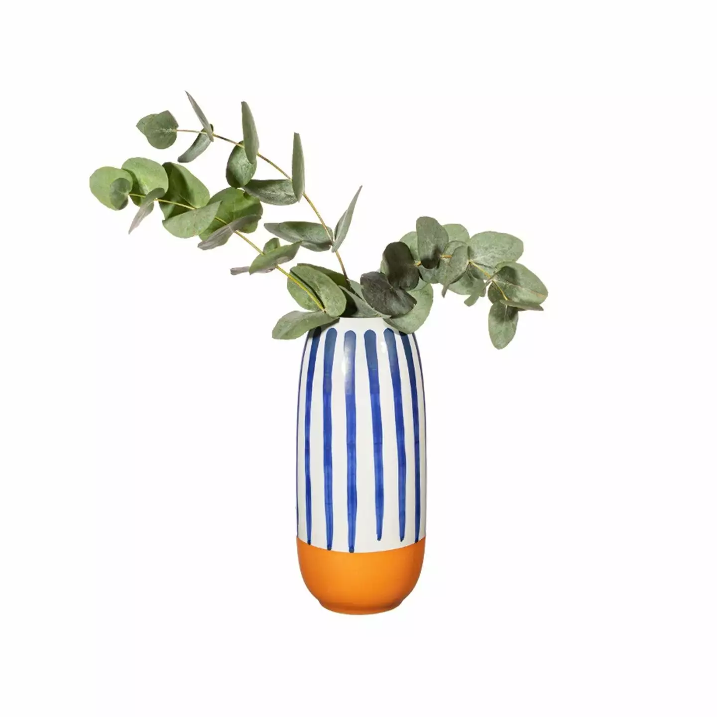 RJB Stone Ltd T/a Sass & Belle Paros Blue Stripe Large Vase 3 RJB Stone Ltd T/a Sass & Belle Paros Blue Stripe Large Vase