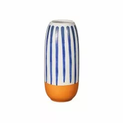 RJB Stone Ltd T/a Sass & Belle Paros Blue Stripe Large Vase 5 RJB Stone Ltd T/a Sass & Belle Paros Blue Stripe Large Vase -Prints shop ParosVaseLarge2