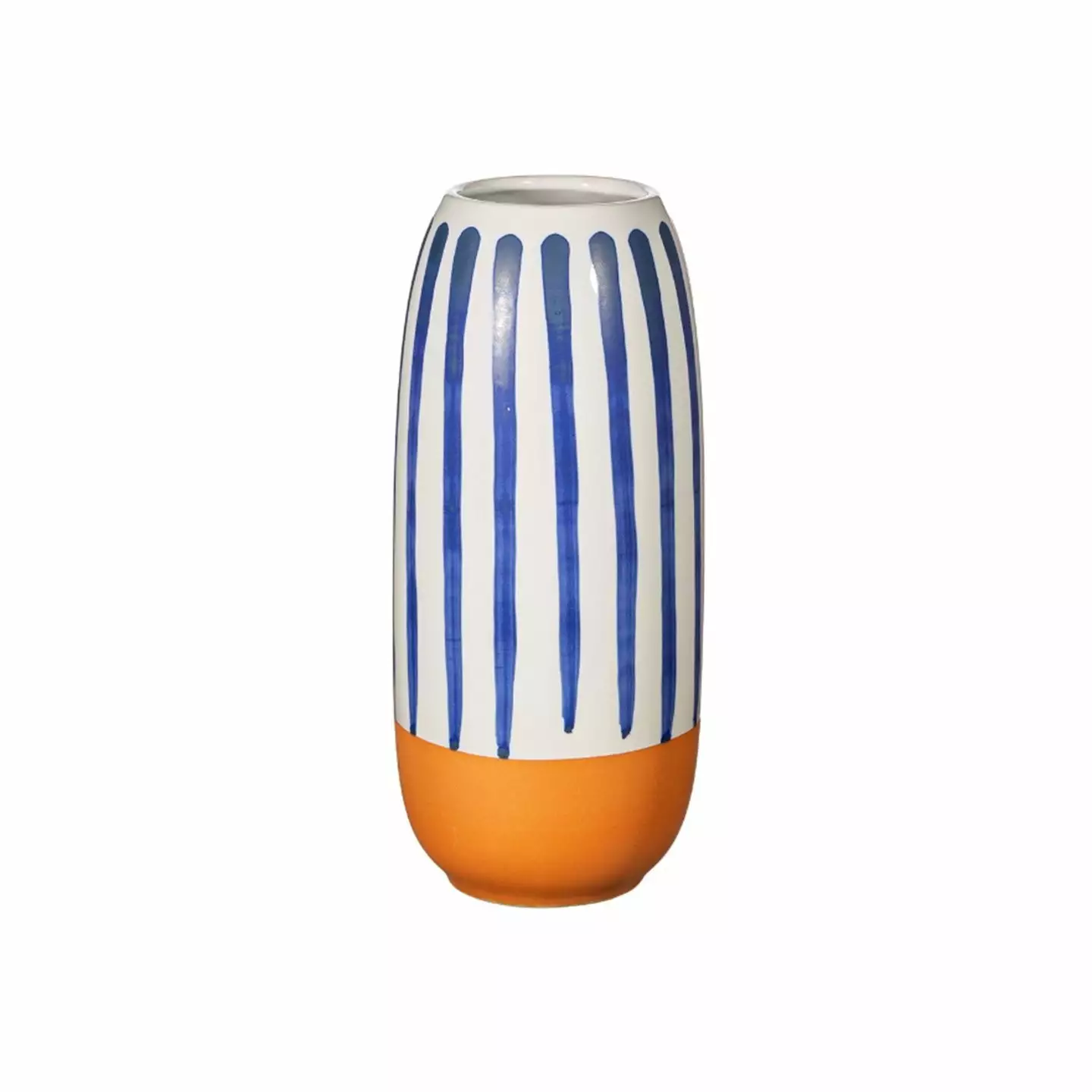 RJB Stone Ltd T/a Sass & Belle Paros Blue Stripe Large Vase 4 RJB Stone Ltd T/a Sass & Belle Paros Blue Stripe Large Vase - Image 2