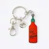 PUNKY PINS Hot And Saucy Bottle Enamel Keyring -Prints shop Punky Pins 2730626