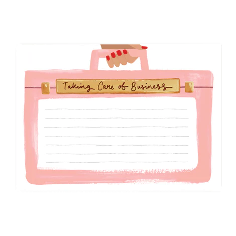 Jade Fisher Taking Care Of Business Large Notepad 3 Jade Fisher Taking Care Of Business Large Notepad