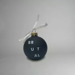 Partridge Peartree Production Ltd Barbican Brutal Black Glass Bauble 5 Partridge Peartree Production Ltd Barbican Brutal Black Glass Bauble -Prints shop XmasShopRetouching BrutalBauble 4 V1