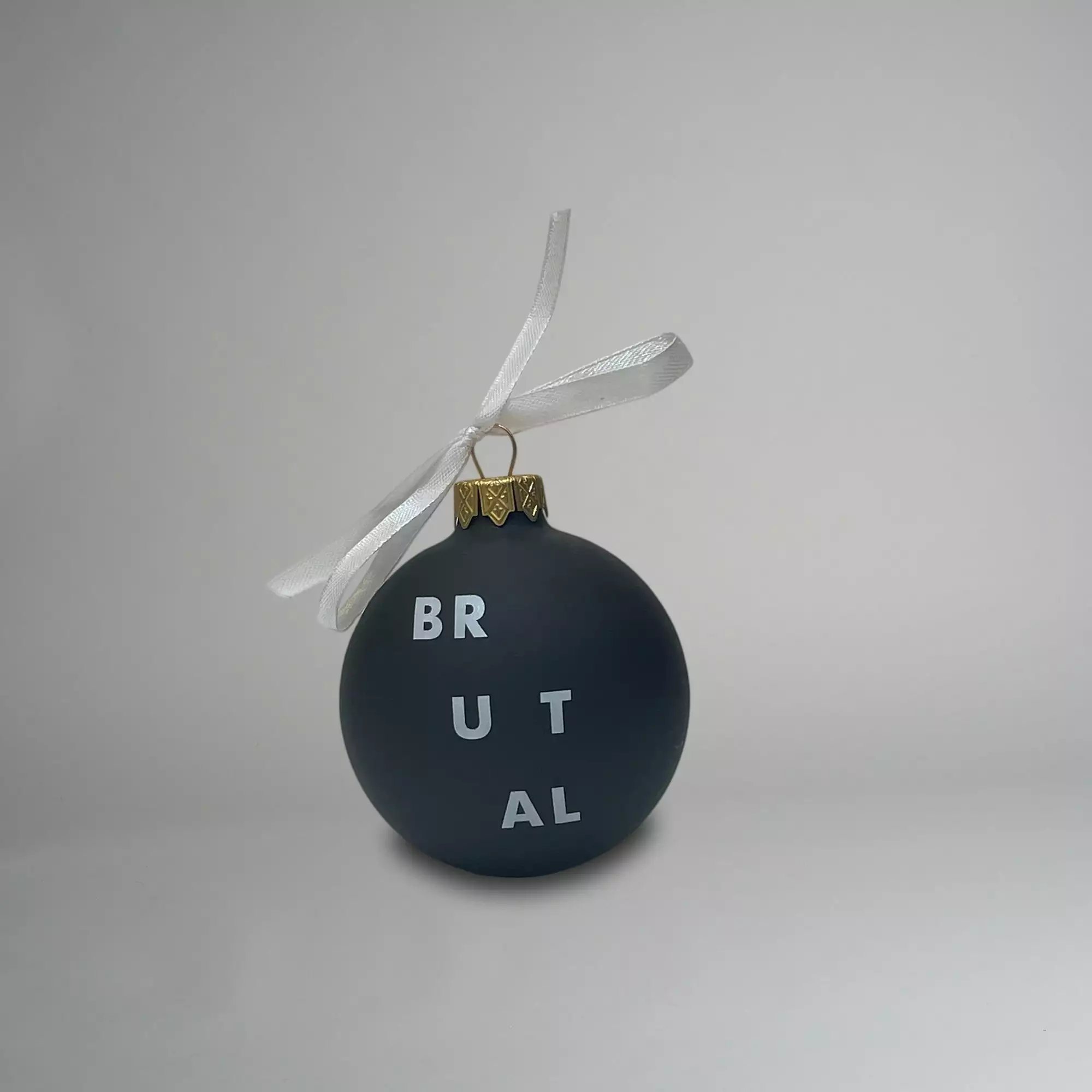 Partridge Peartree Production Ltd Barbican Brutal Black Glass Bauble 4 Partridge Peartree Production Ltd Barbican Brutal Black Glass Bauble - Image 2