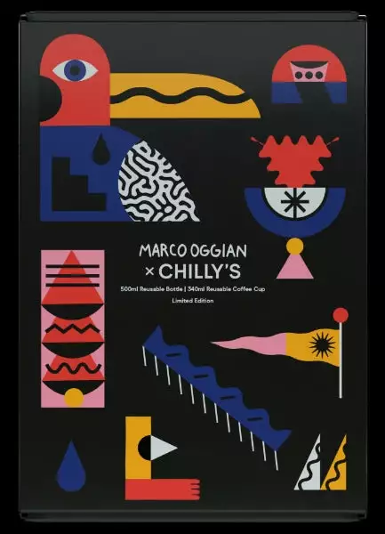 Chilly's Bottles Fantasy Bottle & Coffee Cup Set By Chilly's 4 Chilly's Bottles Fantasy Bottle & Coffee Cup Set By Chilly's - Image 2