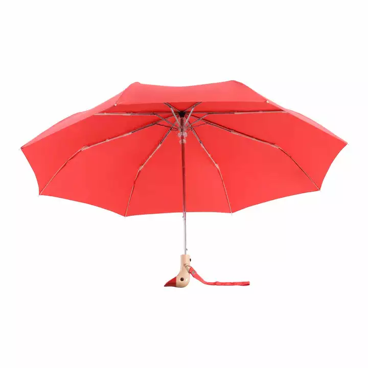 ODH Ltd (Original Duckhead) Red Eco-Friendly Duckhead Umbrella 5 ODH Ltd (Original Duckhead) Red Eco-Friendly Duckhead Umbrella - Image 3
