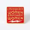 PUNKY PINS Empowered Women Red Enamel Pin Badge