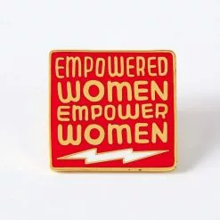 PUNKY PINS Empowered Women Red Enamel Pin Badge