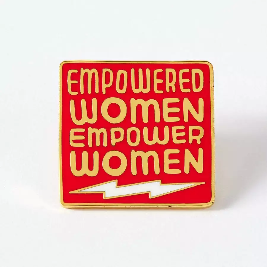 PUNKY PINS Empowered Women Red Enamel Pin Badge 3 PUNKY PINS Empowered Women Red Enamel Pin Badge